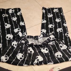 Disney Black and White Skull Pajama Bottoms